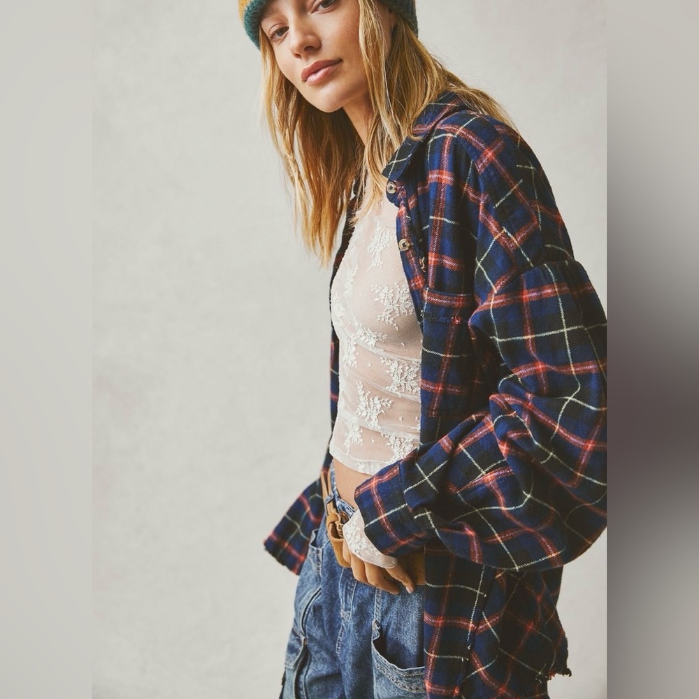free People Raw Edge Oversized